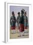 Soldiers of the 127th Queen Mary's Own Baluch Light Infantry, Illustration for 'Armies of India'…-Alfred Crowdy Lovett-Framed Giclee Print