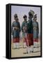 Soldiers of the 127th Queen Mary's Own Baluch Light Infantry, Illustration for 'Armies of India'…-Alfred Crowdy Lovett-Framed Stretched Canvas