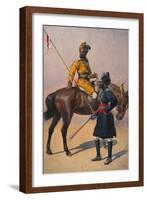 Soldiers of the 1st Duke of York's Own Lancers (Skinner's Horse) Hindustani Musalman and 3rd…-Alfred Crowdy Lovett-Framed Giclee Print