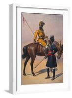Soldiers of the 1st Duke of York's Own Lancers (Skinner's Horse) Hindustani Musalman and 3rd…-Alfred Crowdy Lovett-Framed Giclee Print