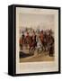 Soldiers of the 1st Guard Cavalry Division of the Russian Imperial Guard, 1867-Karl Karlovich Piratsky-Framed Stretched Canvas