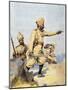 Soldiers of the 24th Punjabis Malikdin Khel (Afridi) and Subadar, Jay Sikh, Illustration for…-Alfred Crowdy Lovett-Mounted Giclee Print