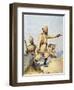 Soldiers of the 24th Punjabis Malikdin Khel (Afridi) and Subadar, Jay Sikh, Illustration for…-Alfred Crowdy Lovett-Framed Giclee Print