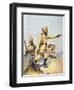 Soldiers of the 24th Punjabis Malikdin Khel (Afridi) and Subadar, Jay Sikh, Illustration for…-Alfred Crowdy Lovett-Framed Giclee Print