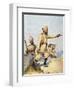 Soldiers of the 24th Punjabis Malikdin Khel (Afridi) and Subadar, Jay Sikh, Illustration for…-Alfred Crowdy Lovett-Framed Giclee Print