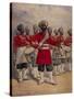 Soldiers of the 45th Rattray's Sikhs 'The Drums' Jat Sikhs, Illustration for 'Armies of India' by…-Alfred Crowdy Lovett-Stretched Canvas