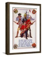 Soldiers of the Armies of Canada, India, Australia and Great Britain-null-Framed Giclee Print