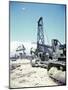 Soldiers of the Corps of Royal Canadian Engineers Cleaning Up on Juno Beach-null-Mounted Photographic Print