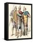 Soldiers of the Eastern Roman Empire with Shields and Spear-null-Framed Stretched Canvas