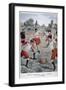 Soldiers of the French Army Playing Football, 1902-null-Framed Giclee Print