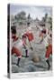 Soldiers of the French Army Playing Football, 1902-null-Stretched Canvas