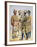 Soldiers of the Frontier Force, Illustration for 'Armies of India' by Major G.F. MacMunn,…-Alfred Crowdy Lovett-Framed Giclee Print