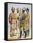 Soldiers of the Frontier Force, Illustration for 'Armies of India' by Major G.F. MacMunn,…-Alfred Crowdy Lovett-Framed Stretched Canvas