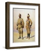 Soldiers of the Frontier Force, Illustration from 'Armies of India' by Major G.F. MacMunn,…-Alfred Crowdy Lovett-Framed Giclee Print