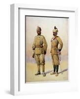 Soldiers of the Frontier Force, Illustration from 'Armies of India' by Major G.F. MacMunn,…-Alfred Crowdy Lovett-Framed Giclee Print