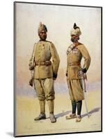 Soldiers of the Frontier Force, Illustration from 'Armies of India' by Major G.F. MacMunn,…-Alfred Crowdy Lovett-Mounted Giclee Print