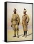 Soldiers of the Frontier Force, Illustration from 'Armies of India' by Major G.F. MacMunn,…-Alfred Crowdy Lovett-Framed Stretched Canvas