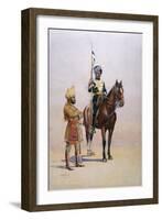 Soldiers of the Mysore Transport Corps, Illustration from 'Armies of India'-Alfred Crowdy Lovett-Framed Giclee Print