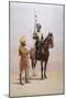 Soldiers of the Mysore Transport Corps, Illustration from 'Armies of India'-Alfred Crowdy Lovett-Mounted Giclee Print