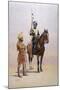 Soldiers of the Mysore Transport Corps, Illustration from 'Armies of India'-Alfred Crowdy Lovett-Mounted Giclee Print