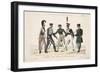 Soldiers of the Prussian Army, Army of the Allied Sovereigns, 1815-Adrien Pierre Francois Godefroy-Framed Giclee Print