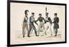 Soldiers of the Prussian Army, Army of the Allied Sovereigns, 1815-Adrien Pierre Francois Godefroy-Framed Giclee Print