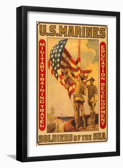 Soldiers of the Sea, Military Training Travel Education Development-Sidney Riesenberg-Framed Art Print