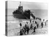 Soldiers of the U.S. Army Invade the Beach During Operation Torch in North Africa-null-Stretched Canvas