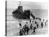 Soldiers of the U.S. Army Invade the Beach During Operation Torch in North Africa-null-Stretched Canvas