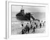 Soldiers of the U.S. Army Invade the Beach During Operation Torch in North Africa-null-Framed Photographic Print