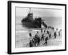 Soldiers of the U.S. Army Invade the Beach During Operation Torch in North Africa-null-Framed Photographic Print