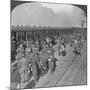 Soldiers of the Wiltshire Rifles Boarding a Train, Cape Town, South Africa, World War I, C1915-null-Mounted Photographic Print