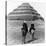 Soldiers on Camels and Step Pyramid Photograph - Egypt-Lantern Press-Stretched Canvas