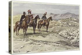 Soldiers on Horseback Surveying Nicopolis-Felicien Baron De Myrbach-rheinfeld-Stretched Canvas