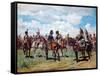 Soldiers on Horseback-Jean-Louis Ernest Meissonier-Framed Stretched Canvas