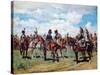 Soldiers on Horseback-Jean-Louis Ernest Meissonier-Stretched Canvas