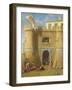 Soldiers Outside a Fortified Castle-Michele Giambono-Framed Giclee Print