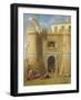 Soldiers Outside a Fortified Castle-Michele Giambono-Framed Giclee Print