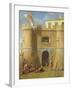 Soldiers Outside a Fortified Castle-Michele Giambono-Framed Giclee Print