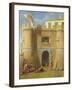 Soldiers Outside a Fortified Castle-Michele Giambono-Framed Giclee Print