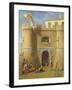 Soldiers Outside a Fortified Castle-Michele Giambono-Framed Giclee Print