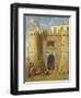 Soldiers Outside a Fortified Castle-Michele Giambono-Framed Giclee Print