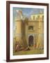 Soldiers Outside a Fortified Castle-Michele Giambono-Framed Giclee Print