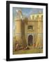 Soldiers Outside a Fortified Castle-Michele Giambono-Framed Giclee Print