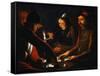 Soldiers Playing Cards, 17th Century-Georges de La Tour-Framed Stretched Canvas