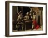 Soldiers Playing Cards-Louis Le Nain-Framed Giclee Print