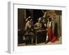 Soldiers Playing Cards-Louis Le Nain-Framed Giclee Print