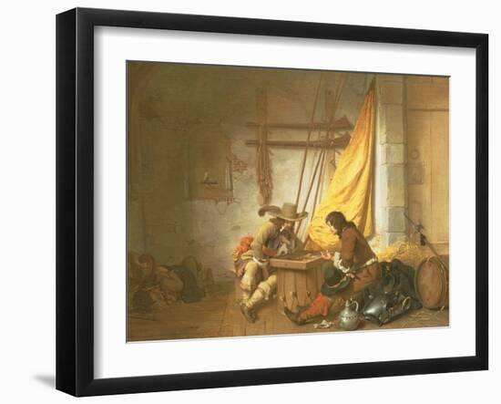 Soldiers Playing Tric-Trac, 1653-German Gedovius-Framed Giclee Print