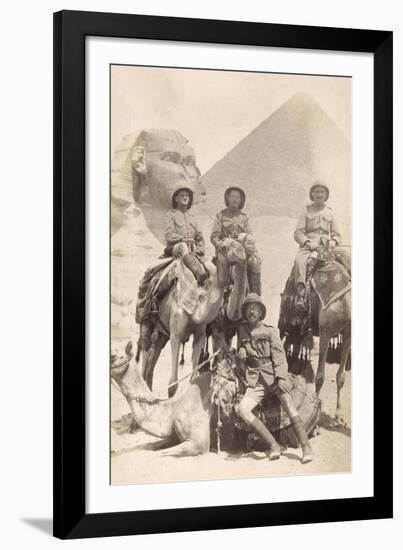 Soldiers Pose, Sphinx-null-Framed Photographic Print