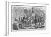 Soldiers Read Postings on Election of 1864-Frank Leslie-Framed Art Print